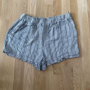 Cotton striped shorts